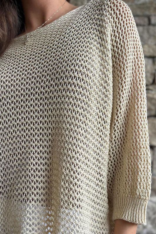 Conrad Grunge Loose Cotton Knit Oat